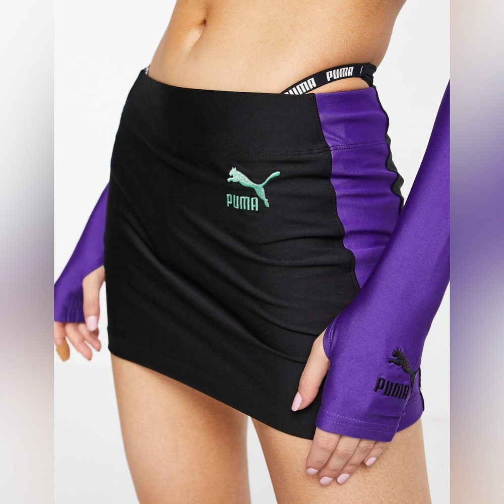NWT Side Stripe Mini Skirt